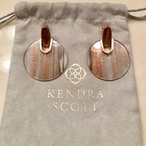 Kendra Scott Didi Earring Rose Gold Dusted Glass